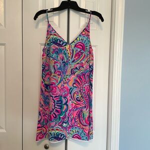 EUC Lilly Pulitzer silk strap dress size small